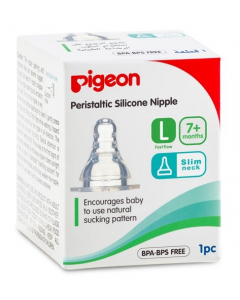 PIGEON SILICONE NIPPLE BOXED L 1PC