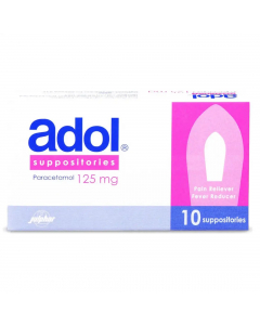 ADOL 125MG 10SUPP