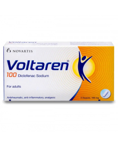 فولتارين 100 ملجم 5 تحاميل