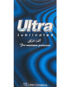 ULTRA LUBRICATED CONDOMS 12 LATEX