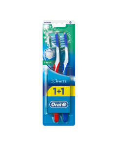 ORAL B MEDIUM ADVANTAGE 3D FRESH TOOTHBRUSH 1+1FREE