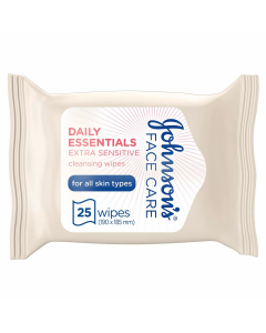 JOHNSON FRAGRANCE FREE FACIAL WIPES 25PCS