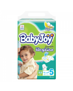 BABY JOY SIZE (5) MEGA PACK 52 DIAPERS