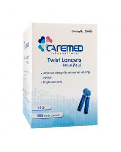 CAREMED TWIST LANCET 200P /732