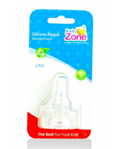 BABY ZONE SILICONE NIPPLE -S MODEL 8238