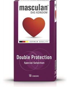 MASCULAN DOUBLE PROTECTION CONDOM 10PCS