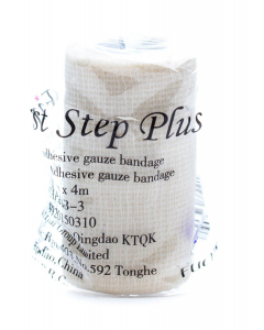 FIRST STEP ADHESIVE GAUZE BANDAGE 6CM