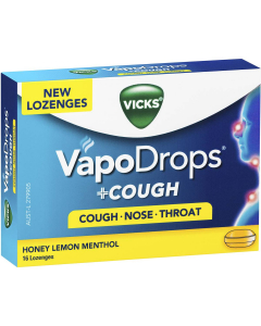 VICKS HONEY LEMON VAPODROPS 16LOZ