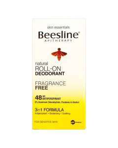 BEESLINE NATURAL ROLL ON DEODORANT FRAGRANCE FREE 50ML