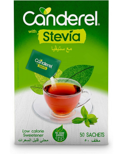 CANDEREL WITH STEVIA 50SACHETS