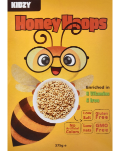 KIDZY CORNFLAKES HONEY HOOPS 375g