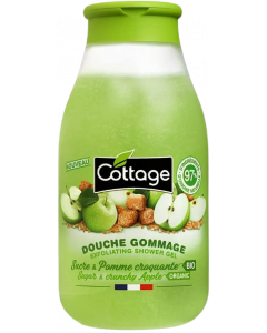 COTTAGE EXFOLIATING SHOWER GEL SUGAR GREEN APPLE 270ML