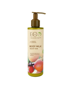 ECO BODY MILK FOR VELVET SKIN WITH LAVENDER & APRICOT AND MONGOLIA EXTRACT  250 ML