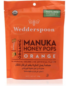 WEDDERSPOON MANUKA HONEYPOPS ORANGE 24 PC