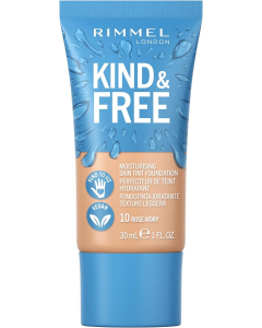 RIMMEL KIND & FREE MOISTURISING SKIN TINT FOUNDATION ROSE IVORY 10