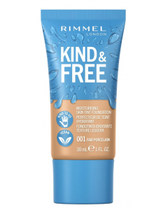 RIMMEL KIND & FREE MOISTURISING SKIN TINT FOUNDATION FAIR PORCELAIN 01