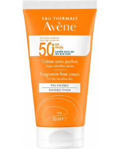 AVENE SUN BLOCK SPF50+ FRAGRANCE FREE CREAM FOR DRY SENSITIVE SKIN 50ML