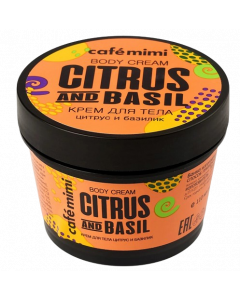 CAFE MIMI BODY CREAM CITRUS AND BASIL 110ML