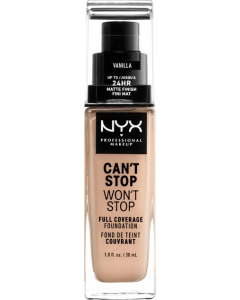 NYX PROFESSIONAL CAN'T STOP WON'T STOP FULL COVERAGE FOUNDATION VANILLA 06