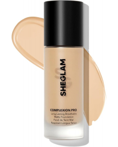 SHEGLAM COMPLEXION PRO LONG LASTING BREATHABLE MATTE FOUNDATION NUDE