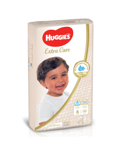 HUGGIES SIZE (6) EXTRA CARE JUMBO PACK 42 DIAPERS 